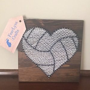 Hand Made Volleyball Sign